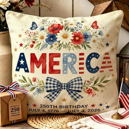 Miniatura 5 de ArogGeld Patriotic Pillow Covers 16x16 Inch 4th of July Dog Decorations America Flag Striped Star Throw Pillow Covers Personalized Funny 250th