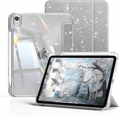 Miniatura 9 de kenke Funda para iPad (A16) de 11ª generación de 11 pulgadas 2025, iPad de 10.9 pulgadas 2022 con soporte para lápices, funda de marco de TPU suave