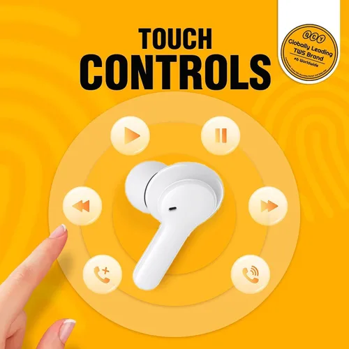 Miniatura 9 de QCY Auriculares inalámbricos T13 con Bluetooth 5.1, control táctil con estuche de carga, impermeables, estéreo, intrauditivos, micrófono integrado