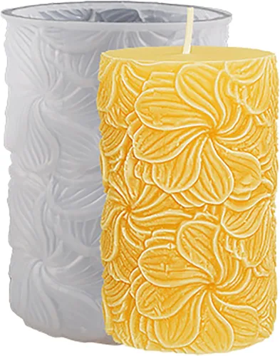 Miniatura 9 de Groot - Moldes de silicona de fundición de resina para decoración del hogar y fabricación de velas, molde en espiral ondulado Peonía-medio abierto