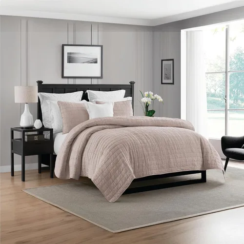 Swift Home Ligero de gran tamaño, ultra suave, lavado con enzimas, textura arrugada, relleno de mezcla de algodón transpirable, juego de 2 piezas,