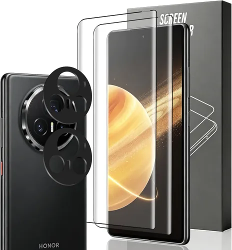 Miniatura 20 de Paquete de 3+2 protectores de pantalla de vidrio templado para teléfono (2a) / (2a) Plus con protector de lente de cámara, dureza 9H, película