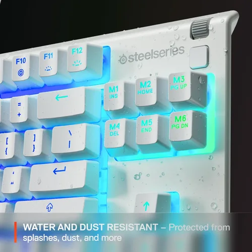 Miniatura 4 de SteelSeries Apex 3 TKL White RGB - Teclado para juegos — Factor de forma compacto sin llave — Iluminación RGB de 8 zonas — Resistente al agua y al