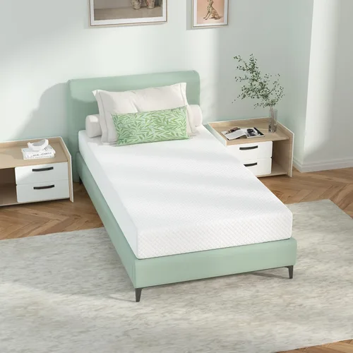 Miniatura 9 de Colchón individual de 5 pulgadas para niños, colchón de espuma viscoelástica de gel para un sueño cómodo y alivio de presión, soporte de firmeza