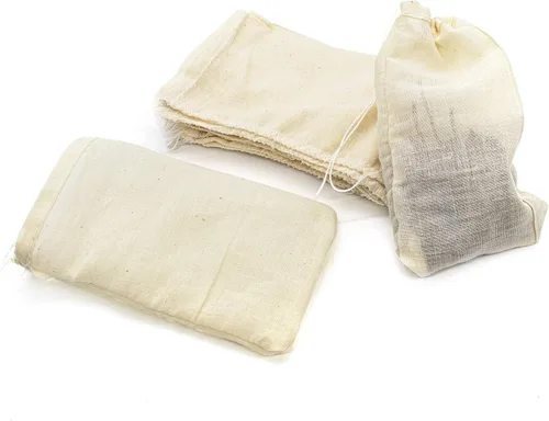 Miniatura 8 de AUEAR, Bolsas de sopa de algodón reutilizables con cordón para café, medicina china, bolsa de té, colar hierbas, estopilla, caldo de huesos, 4"x6