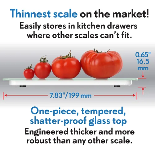 Miniatura 3 de NutraTrack Báscula digital de cocina para hornear alimentos en gramos y onzas para hornear, cocinar, preparar Keto y comidas y pantalla LCD