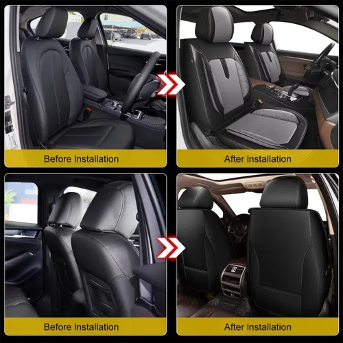 Miniatura 6 de AOMSAZTO Fundas de asiento de automóvil, 2 unidades, ajuste frontal para Toyota RAV4 2007-2018, funda de asiento de automóvil, protector de asiento