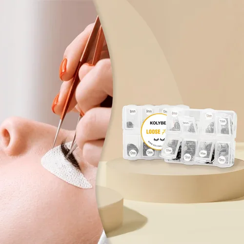Miniatura 6 de Extensiones de Pestañas Prefabricadas en Abanico 600 Abanicos 5D Hechas a Mano Extensiones de Pestañas de Volumen 0.07mm de Grosor 8-15mm Rizo D