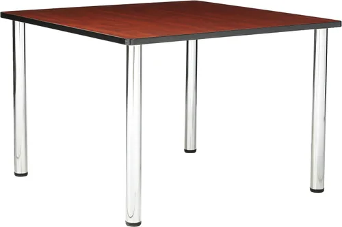 Miniatura 40 de Regency Kee - Mesa cuadrada pequeña para sala de descanso de 30 pulgadas, parte superior de cerezo, patas negras
