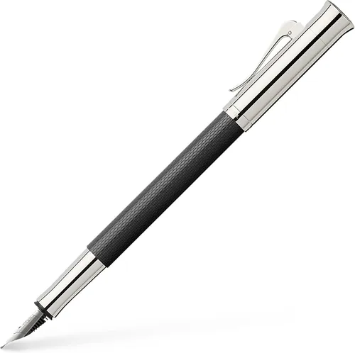 Graf von Faber-Castell 146541 Faber-Castell Pluma estilográfica, F, punta fina, guilloche, negro
