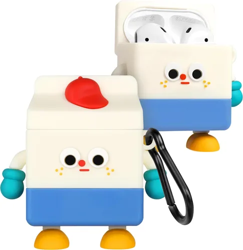 Miniatura 11 de Boaretiu - Funda para AirPods Pro/Pro de 2ª generación, lindo KawaiiBanana con llavero para AirPods Pro y Pro 2, divertida funda 3D de silicona