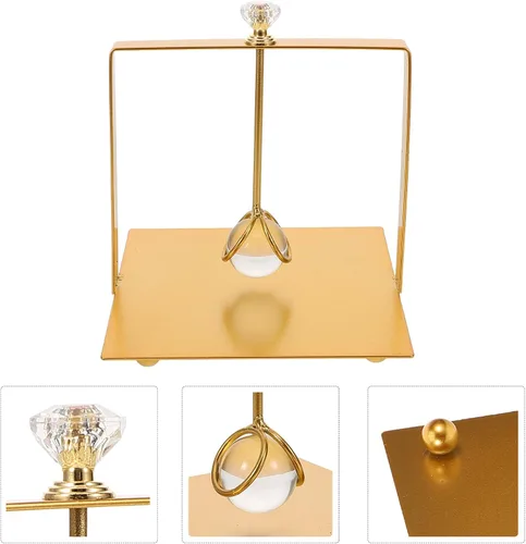 Miniatura 9 de BESPORTBLE Freestanding Metal Napkin Holder Paper Tissue Holder Gold Square Tabletop Napkin Stand for Restaurant Dining Room Farmhouse Kitchen Decor