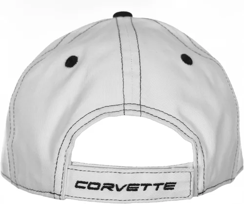 Miniatura 6 de JH DESIGN GROUP Men's Chevy Corvette C8 Logo Cap Adjustable Black Hat