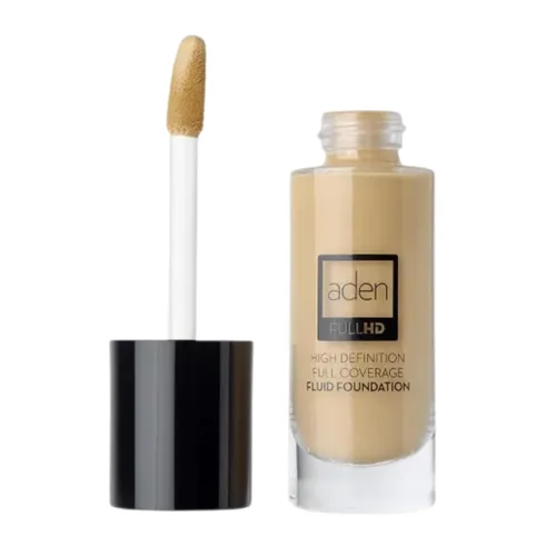 Miniatura 12 de aden Base de maquillaje fluida, 0.7 fl oz, resistente al sudor y al agua, base de cobertura completa, larga duración y alta definición, sin 04
