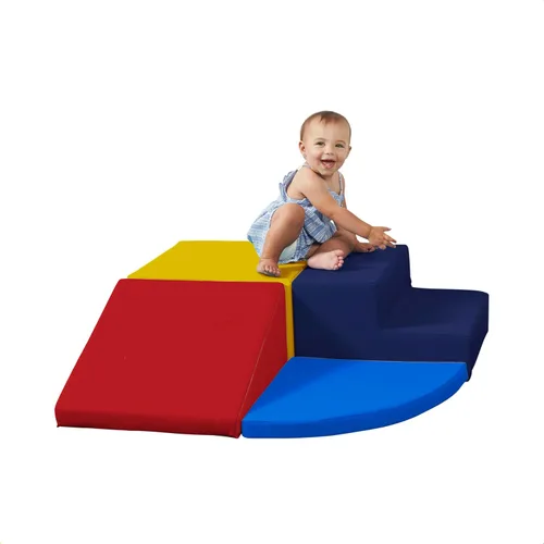 Miniatura 11 de SoftScape Escalador de Esquina para Tiempo de Juego de Niños Pequeños, estructura de juego activo para interiores para niños pequeños y niños