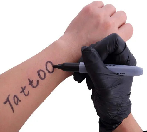 Miniatura 3 de Marcador permanente de piel de tatuaje, nuevo tatuaje estrella marcado Scribe Pen tatuaje pluma permanente 12 unidades tatuaje marcador pluma