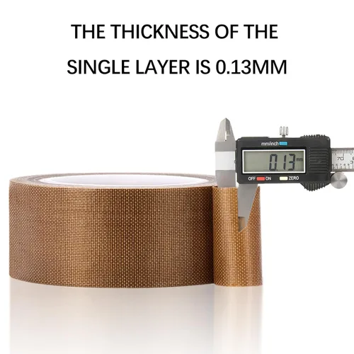 Miniatura 3 de Hoerev 5 milx1/2 x 33 yardas, cinta adhesiva de PTFE recubierta de tela de vidrio para superficie antiadherente, impresión 3D, máquinas de sellado