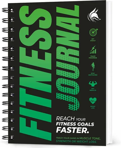 Clever Fox Diario de fitness libro de registro de entrenamiento, planificador diario de acondicionamiento físico diario para mujeres y hombres.