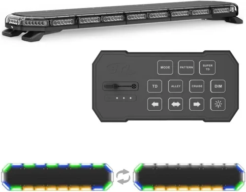 Miniatura 16 de SpeedTech Lights Super Takedown K-Force Elite 47 Barra de luz LED – 180 LED, 540 W montaje en techo advertencia de emergencia para policía, Ámbar