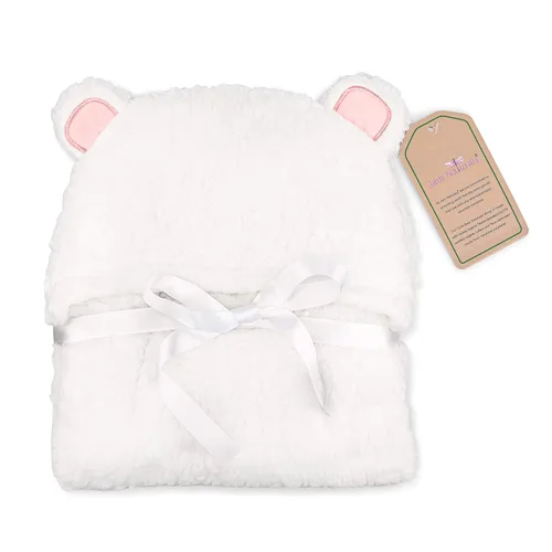 Miniatura 6 de Jam Naturals - Manta de envoltura para bebé, linda manta orgánica en forma de oso para envolver al bebé recién nacido, regalo de registro suave