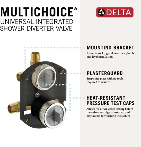 Miniatura 3 de Delta R22000 llave universal con posiciones múltiples y con desviador integrado, natural Bronce champán