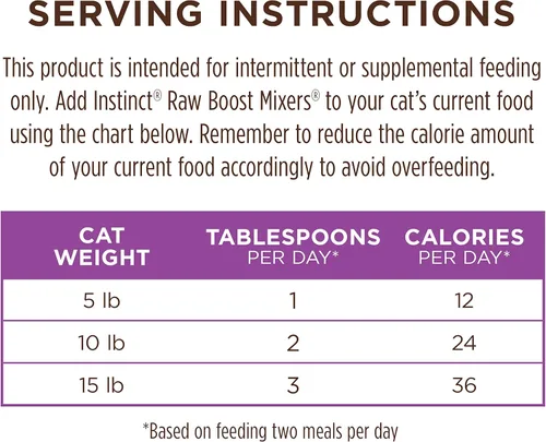 Miniatura 9 de Instinct Guarnición liofilizada de alimento para gato Raw Boost Mixers sin granos, receta completamente natural de Nature's Variety, Conejo