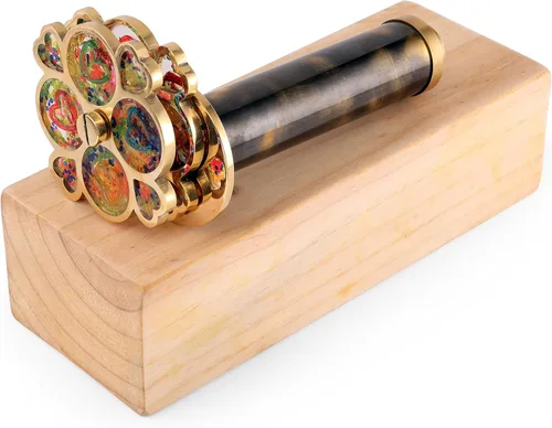Caleidoscopio de latón hecho a mano, estética vintage, lente de espejo 3D perfecto para amigos y familiares, regalo ideal para el día de San