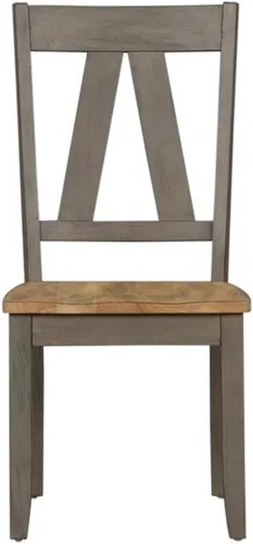 Miniatura 7 de Liberty Furniture Industries Lindsay Farm - Silla lateral con respaldo Splat (RTA), 18 pulgadas de ancho x 22 pulgadas de profundidad x 38 pulgadas