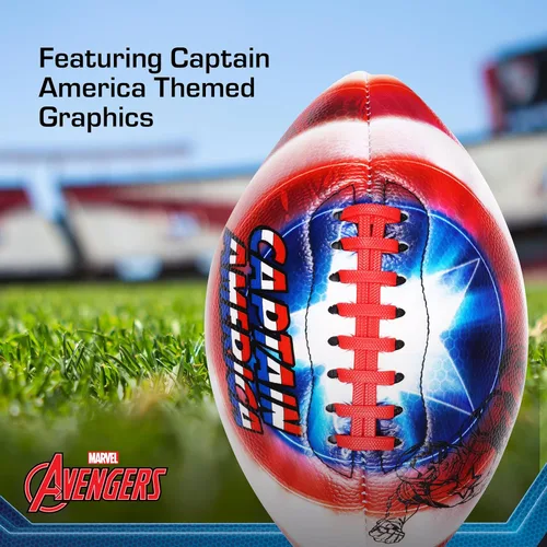 Miniatura 4 de Capelli Sport Marvel Avengers Capitán América - Fútbol juvenil pequeño, pequeño para niños, talla 6, multicolor