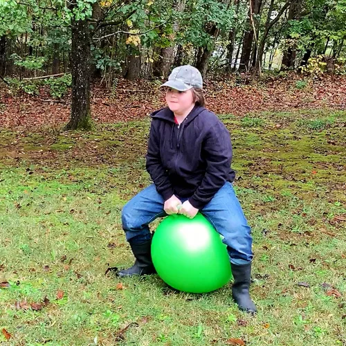 Miniatura 2 de AppleRound Pelota Saltarina Espacial con Bomba de Aire: 22 pulgadas/55cm de Diámetro para Edades de 10-13, Saltador Canguro, Pelota Hippity Hoppity