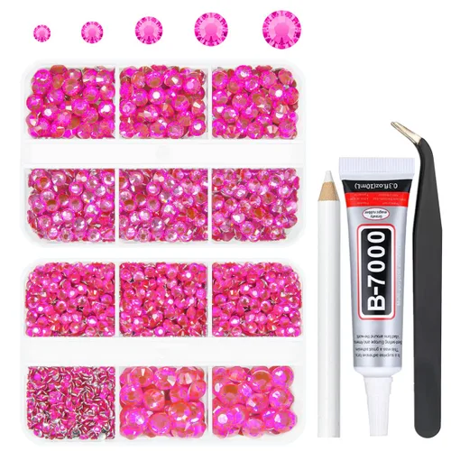 Miniatura 25 de qiipii Resina Metálica Plata Diamantes de Imitación con Parte Posterior Plana para Adornar Manualidades, Piedras Planas de 2mm-6mm, Gemas de Plata