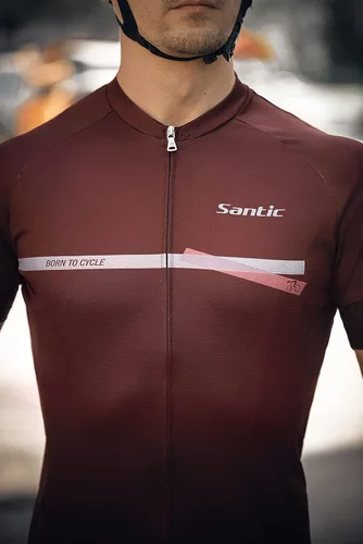 Miniatura 6 de Santic Conjuntos de ciclismo de manga corta + pantalones cortos transpirables y de secado rápido