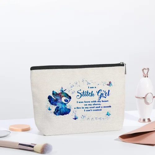 Miniatura 5 de Divertida bolsa de cosméticos de dibujos animados para fanáticos del anime, bolsa de maquillaje inspirada en películas de dibujos animados