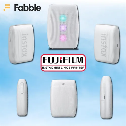 Miniatura 3 de Fujifilm Instax Mini Link 3 Impresora para smartphone - Paquete de color blanco arcilla con estuche protector, película instantánea pack doble