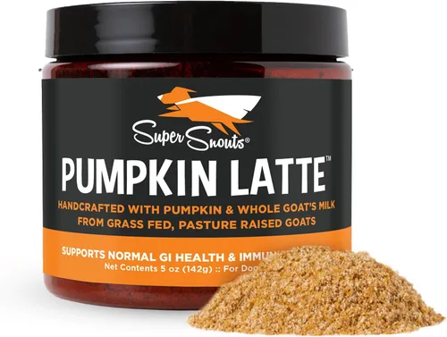 Diggin's Your Dog Super Snouts Pumpkin Latte Suplemento digestivo para perros y gatos, 5 onzas, sin antibióticos, mantiene el intestino saludable,