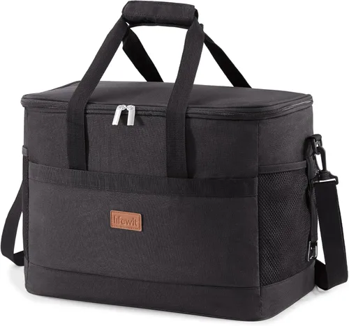 Lifewit Cooler Bag 30/50/60 latas plegable y aislada, bolsa de almuerzo grande a prueba de fugas, suave bolsa portátil para campamento, barbacoa,