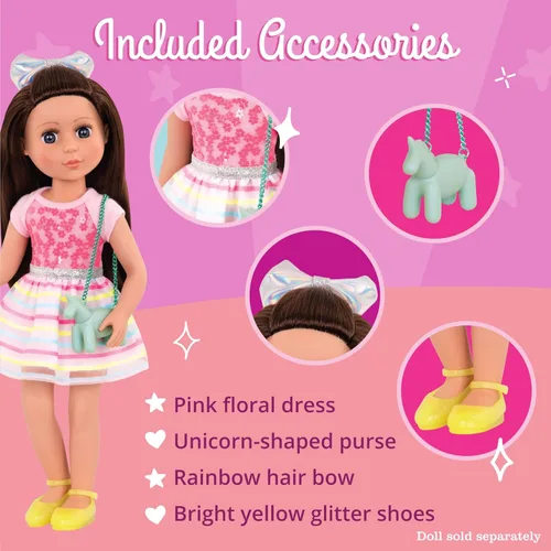 Miniatura 3 de Glitter Girls – Ropa para Muñeca de 14 Pulgadas – Conjunto de Flores Brillantes en Flor – Juguetes, Ropa y Accesorios para Niñas de 3 Años