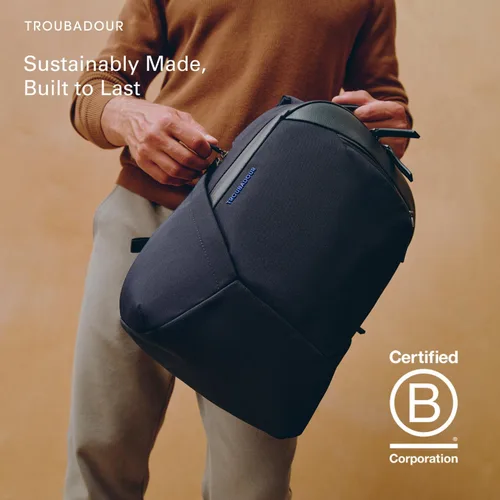 Miniatura 9 de Mochila para portátil Troubadour Apex Compact 16L de alta calidad - Ergonómica y resistente al agua - Diseñada para trabajo y viajes - Azul marino