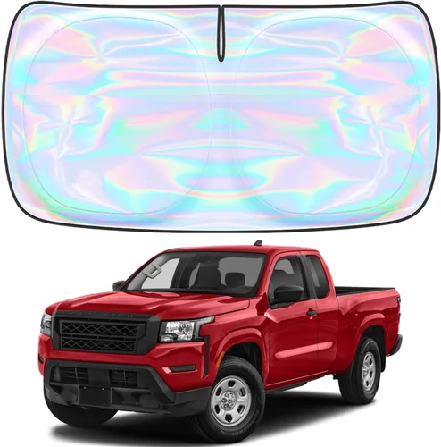 Miniatura 115 de Parasol para parabrisas Rivian R1S R1T 2022-2026 – Parasol compatible con Rivian R1S R1T plegable para ventana delantera, protector de visera solar