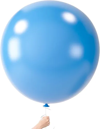 LovesTown 4 globos grandes de 36 pulgadas de color azul claro, globos grandes de látex para cumpleaños, baby shower, graduación, compromiso, Azul
