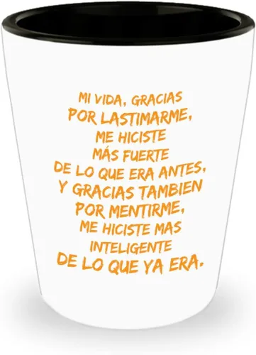 Regalo para esposo | Tequila Shot para esposa | Perfecto regalo para graduados, profesionales y estudiantes | Vaso con afirmaciones positivas,