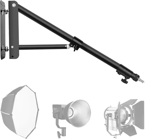 EMART Anillo de luz de montaje en pared, soporte ajustable de 71 pulgadas/70.9 in, soporte superior montado en la parte superior de 70.9 in,