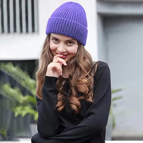 Miniatura 22 de Gorro de invierno para hombre y mujer, gorro de lana de punto para actividades al aire libre y uso diario