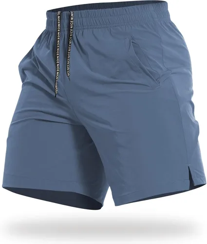 Miniatura 21 de CANGHPGIN Pantalones cortos deportivos de entrenamiento para hombre de 7 pulgadas / 5 pulgadas, de secado rápido, pantalones cortos de correr