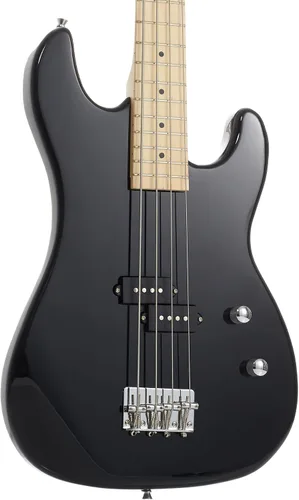 Miniatura 2 de Davison Guitars Guitars - Bajo eléctrico de 4 cuerdas, color negro, kit de principiante para diestros de tamaño completo con bolsa de concierto