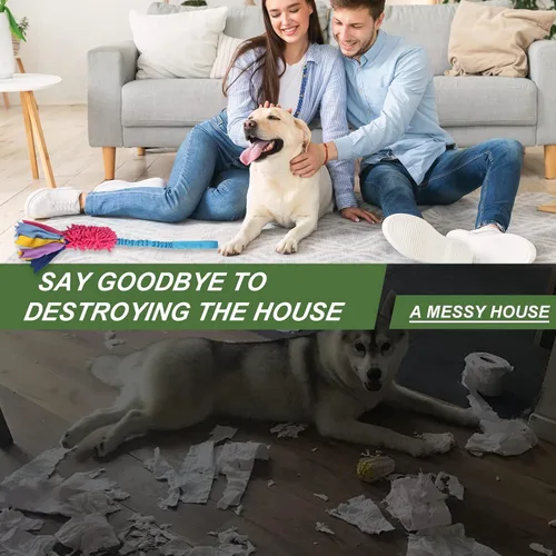 Miniatura 6 de Wodoca Juguete de remolcador para perros, juguete agresivo con chirrido fuerte, ideal para perros grandes, fácil de limpiar, hecho a mano