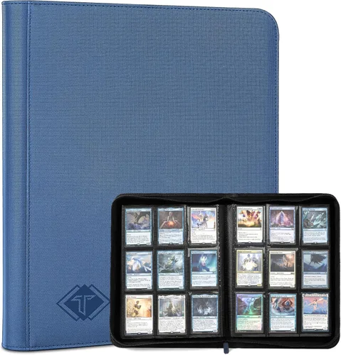 Miniatura 10 de Carpeta de tarjetas de 4 bolsillos para 160 fundas, carpeta de tarjetas Ablum para colección de tarjetas intercambiables para tarjetas deportivas