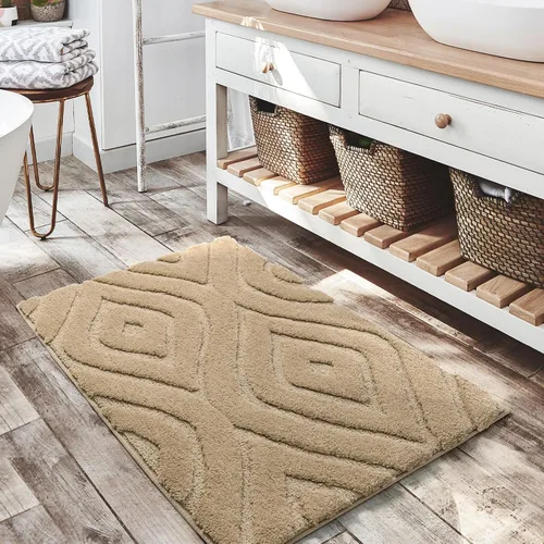 Miniatura 14 de DEXDE Alfombras de Baño Corredor 24x47 pulgadas Alfombra de Baño Larga Antideslizante Suave Lavable Alfombras de Baño Grandes para Baño Dormitorio