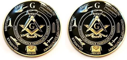 Miniatura 2 de Herramientas de trabajo, 7 artes liberales, emblema redondo, negro para vehículo – 3 pulgadas de diámetro