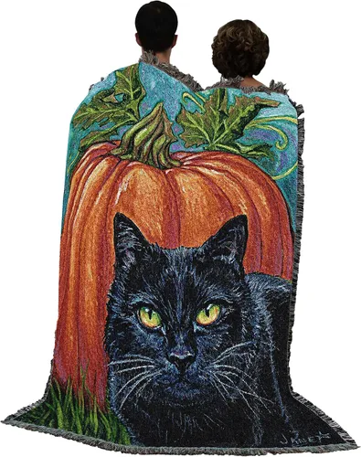Miniatura 3 de Pure Country Weavers Manta negra con texto en inglés "I Just Here for The Boos" de fantasma, regalo de otoño, Halloween, para la parte posterior